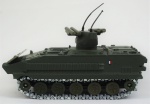 Miniatura - Tanque Tank AMX 10 Lance Missiles, medida 12 x 6 cm, acompanha caixa de plástico (no estado), medida 7 x 8 x 14 cm.