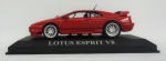 Miniatura carrinho - Lotus Esprit V8, medida 10 x 5 cm, acompanha caixa de plástico medida 7 x 13 x 7 cm.