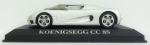 Miniatura carrinho - KOENIGSEGG CC 8S, medida 10 x 5 cm, acompanha caixa de plástico medida 7 x 13 x 7 cm.