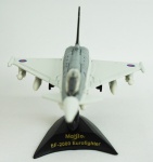 Miniatura Avião Militar - EF-2000 Eurofighter, medida 12 x 8,5 cm.