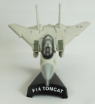 Miniatura Avião Militar - F14 TOMCAT, medida 13 x 8 cm.