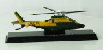 Miniatura helicóptero - 1/100 AGUSTA GUARDIA DI FINANZA, escala 1:90, acompanha caixa de Plástico medida 5 x 14 x 4 cm.