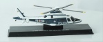 Miniatura helicóptero - 1/100 AGUSTA POLIZIA DI STATO, escala 1:90, acompanha caixa de Plástico medida 5 x 14 x 4 cm.