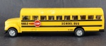 Ônibus - Modelo SS 9852 escolar, School Bus, Medida 6 x 21 x 5 cm, acompanha caixa expositora em acrílico, medida 7 x 23 x 7,5 cm.
