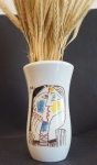 Vaso em porcelana, Picasso, altura 18 cm. OBS: RETIRADA NO LOCAL AV ATLANTICA