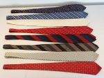 Lote composto de 8 gravatas. OBS: RETIRADA NO LOCAL AV ATLANTICA