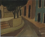 LEONTINE -  Largo das Neves - Sta Tereza, óleo s/ tela, medindo 22x27 cm, assinado frente e verso, datado de 1995, s/ moldura