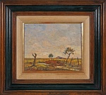 VOLPI, Alfredo - " Paisagem" óleo s/ madeira, medindo 24 x 28 cm, assinado no CIE