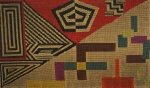 REGINA GOMIDE ( atribuído) tapeçaria geométrica, década de 30, medindo 72x119 cm ( necessita restauro)