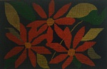 GENARO DE CARVALHO ( Atribuído) - Tapeçaria floral, sem assinatura, medindo 63x97 cm, emoldurado 80x115 cm