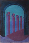 MARY ANN. "Sonho", óleo s/tela, medindo 100 x 70 cm. Assinado e datado 1965.