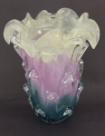 Grande vaso de cristal de Murano, multicolorido. Alt. 38 cm
