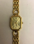 Relógio de pulso feminino, Louis Pion - Collection, caixa e pulseira  em metal dourado, máquina no estado não verificada