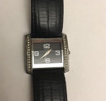 Relógio de pulso feminino, MCK Paris - caixa em metal prateado, pulseira em couro, máquina no estado não verificada