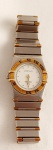 Relógio de pulso feminino, Omega - Constellation Cindy Crawford, caixa e pulseira em aço e ouro, caixa med 22 mm, (máquina no estado não  verificada)