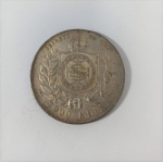 Moeda em prata de 2000 REIS - Petrus II - D.G.C. Imp. et Perp.Bras. Def. - 1888.