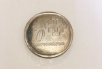 Estojo com moeda de prata, em celebração de 10 º ano do Banco Central do Brasil