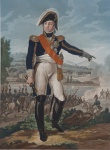 Louis Alexandre Bekthier - (20/11/1753 - 01/06/1815) - Militar do Império, gravura colorida antiga, gravado por Charon depois de Aubry e publicado por Jean. Medida 58 x 42 cm, sem moldura.(Algumas manchas)