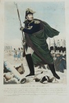 Eugênio Rosa de Beauharnais - (03/09/1781 - 21/02/1824) - Militar do Império, gravura colorida antiga, gravado por Charon depois de Aubry e publicado por Jean. Medida 58 x 42 cm, sem moldura.(Algumas manchas)