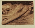 Gretta - "Transformações I", P.A> I/VII (ponta seca), assinado c.i.d. e datado 75. Medida 39 x 54 cm, sem moldura.