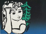 Augusto Rodrigues - "Figura feminina", serigrafia, tiragem 50/90, assinada c.i.d. e datada de 1984. Medida 55 x 75 cm, sem moldura.