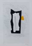 EDUARDO SUED. "Abstrato", serigrafia s/papel,  70 x 50 cm. Assinado cid, datado 2009. (03228).