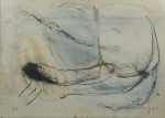 JORGE GUINLE - " Erótica" pintura a guache, medindo 49x69 cm, assinado no CID, datado de 1977