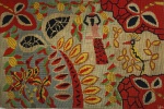 LÉA. Tapeçaria, representando mulheres na plantação de Cacau. Ex coleção do artista plástico SORENSEN, 75 x 115 cm s/ moldurada, assinado no CID.