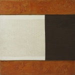 Pintura "Abstrata", óleo s/ tela, 50 x 50 s/ moldura, autor desconhecido.
