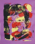 AUGUSTO HERKENHOFF. "Roberto Carlos", óleo s/ tela, sem assinatura, medindo 115 x 103 cm s/ moldura.