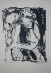 MATHIAS. "Figura", gravura em metal, P.A. , medindo 50 x 33 cm. Assinado na chapa a próprio punho e datado 1963 no CID, sem moldura.