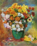 ALIX. "Vaso com flores", óleo s/tela 41 x 33 cm. Assinado no CID. Sem moldura.