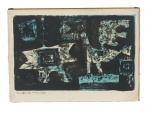 UBEDA - " pajaro de Nybaropa" serigrafia, tiragem 36/170, medindo 34x49 cm, assinado e numerado ( no estado)