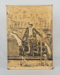 A. ABUJA -  " cavaleiro", serigrafia, tiragem 36/170, medindo 48x35 cm, s/ vidro, assinado e numerado