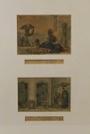 2 Gravuras - " Pré Debret", emolduradas e envidraçadas, medindo 15x20 cada, c/ moldura 61x43 cm