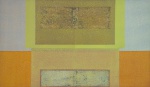 HERTON ROITMAN - " Geométrico", óleo s/ tela, ass e datado no verso, 1995, medindo 70x120 cm