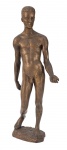 JOSE PEDROSA  (Rio Acima, MG, 1915 - Belo Horizonte, MG, 2002. Escultura em bronze representando Nú masculino .  Assinado , P.A.. Peça de procedência da família do artista. Alt. 43 cm.