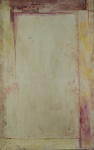 RICARDO FRAZÃO. "Abstrato", acrílico s/ tela, assinado, localizado "Lugano" e datado 92 no verso, medindo 68 x 108 cm.