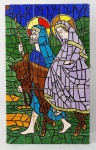 OSIRARTE. Azulejo com figura Sagrada Familia, medindo 55 x 34 cm.