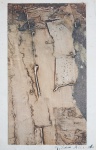 GILDA AZEVEDO. Ex coleção Sorensen, óleo s/ cartão, assinado no CID e com dedicatória e assinatura no verso, medindo 17 x 12 cm s/ moldura.