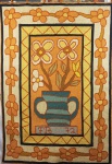 BRENNAND -  "Vaso de Flores" tapeçaria de parede, datado de 72,  medindo 1,35 x 94 cm.