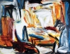 ROGERIO TUNES " Abstrato " , acrílico sobre tela, 140 x 190 cm.