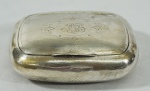 Caixinha em prata contrastada med.2x9 cm, peso 63 gr.