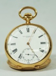 Relógio PATEK PHILIPPE de 22 linhas, de bolso com chatelaine em ouro 18k, numerado 253315.