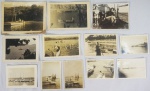 Treze fotografias antigas, diversas - Temática náutica; lugares, pessoas e datas não identificados. (no estado)Medidas  maior 10 x 15 cm e menor 6 x 8 cm