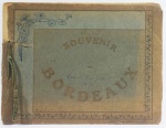 Souvenir Bordeaux - livro de gravuras, c/ fotografias da cidade francesa Bordeaux, 20 imagens, medindo 18x24 cm, datado de 1924 ( marcas do tempo)