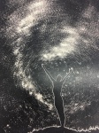 Francisco Aszmann - "O Homem e o espaço"  fotografia medindo 41x27 cm, no verso cache da Associação Carioca de Fotografia e carimbo do Salão Nacional de Arte 1964