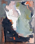 ADALGIZA RIMOLI - "Abstrato", óleo sobre tela, assinado c.i.d. datado de 1960. Medida, 160 X 130 CM.(7613)