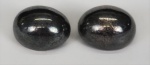 Par de brincos em prata mexicana com contraste, brincos de pressão, peso total 18.9 gr