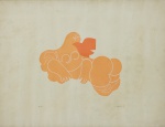 Milton da Costa - "Mulher com pombas", serigrafia, tiragem 86/100, assinada c.i.d e datado de 77. Medidas, 40 x 52 cm, emoldurado com vidro, 44 x 57 cm.